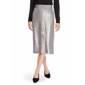 Court & Rowe Belle Noel Pencil Skirt in Silver Heather